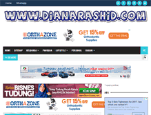 Tablet Screenshot of dianarashid.com